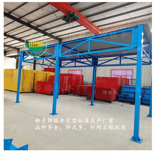 新鄉錦銀豐 中建藍色的定型化鋼筋加工棚,好看漂亮